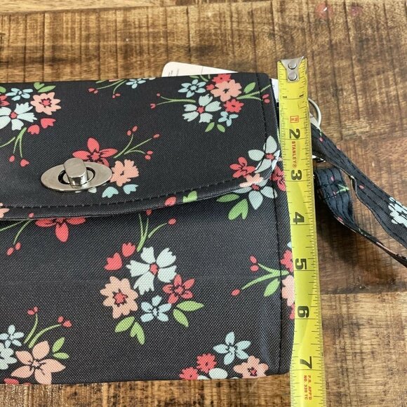 NWT Lillybit by Demdaco Diaper Clutch Bag Tote Purse Changing Pad Gray Pink - Picture 8 of 9